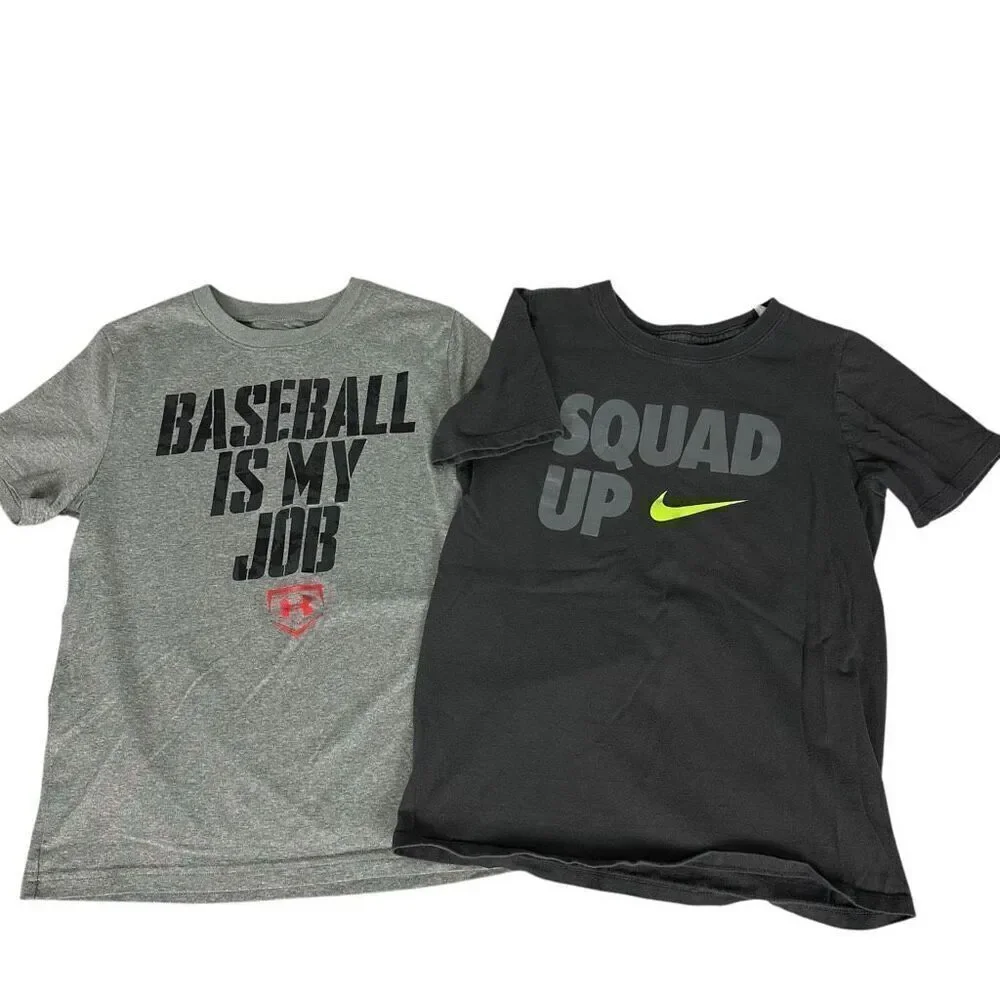 Boys Small Athletic T-Shirts Nike & Under Armour